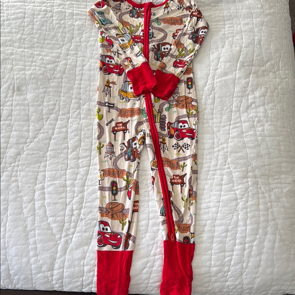 Little Sleepies Cars Print Footies
